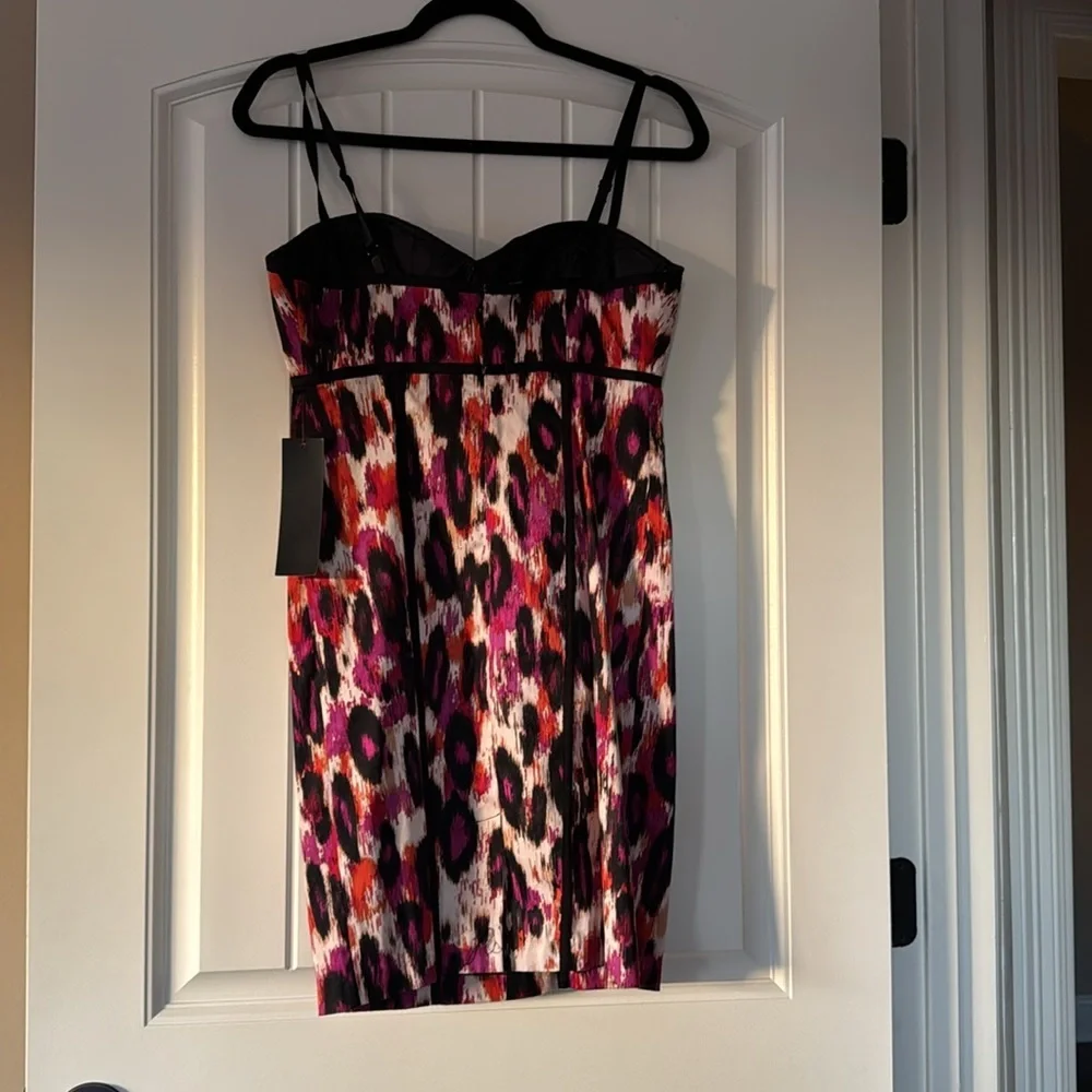Multicolored Fitted Dress 4 - Picture 3 of 4